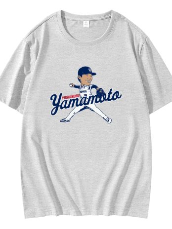 Yoshinobu Yamamoto Caricature MLB Player T-Shirt