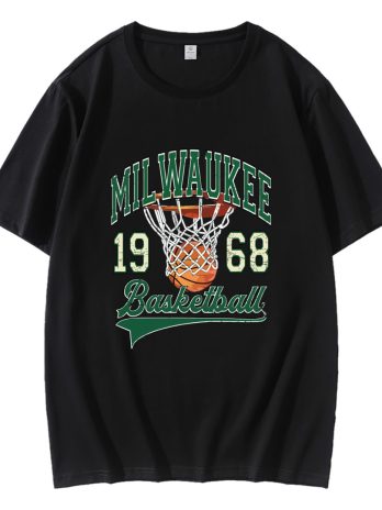 Retro Milwaukee Basketball 1968 NBA T-Shirt