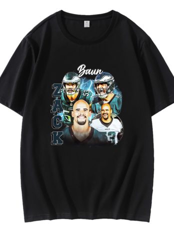 Vintage 90S Zack Baun Retro Philadelphia Eagles Football T-Shirt