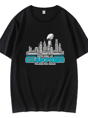 Super Bowl LIX Champions Philadelphia City Football T-Shirt