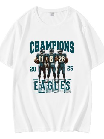 Retro Vintage 2025 Champions Eagles Triple Threat T-Shirt