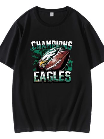 Retro Vintage Champions Eagles Football Super Bowl 2025 T-Shirt