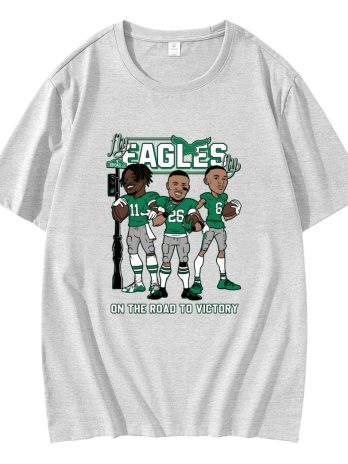 Fly Eagles Fly In The Road To Victory Philadelphia Eagles T-Shirt