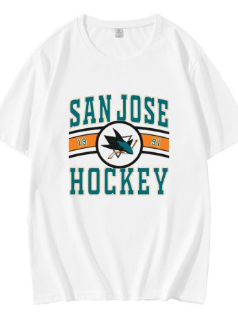 Vintage San Jose Sharks Hockey Logo 1991 T-Shirt