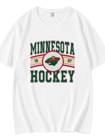 Vintage Minnesota Wild Hockey Logo 1997 T-Shirt