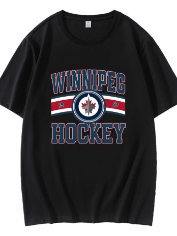 Vintage Winnipeg Jets Hockey Logo 1997 T-Shirt