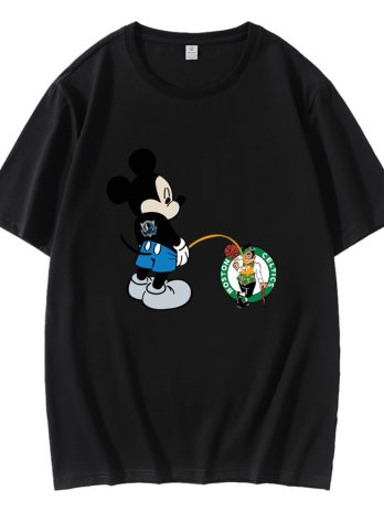 Funny Mickey Dallas Mavericks Piss On Boston Celtics T-Shirt