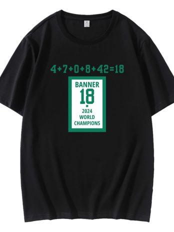 Banner 18 Time 2024 World Champions T-Shirt