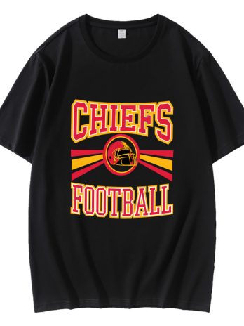 Retro Chiefs Football Helmet T-Shirt