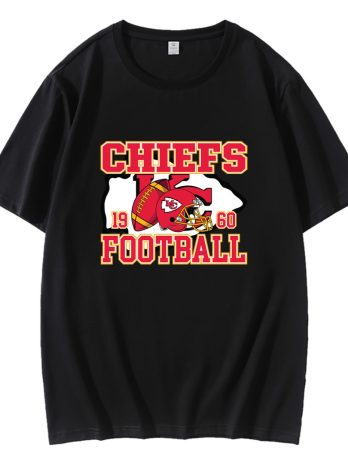 Vintage Chiefs Football Helmet T-Shirt