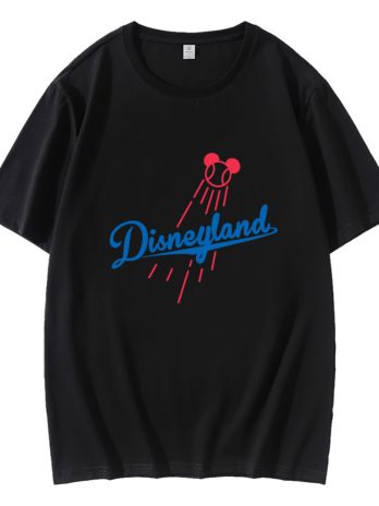Disneyland LA Dodgers Mickey Mouse Baseball T-Shirt
