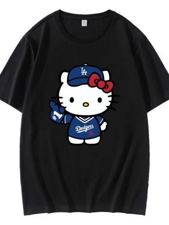 Cute Hello Kitty Baseball LA Dodgers T-Shirt