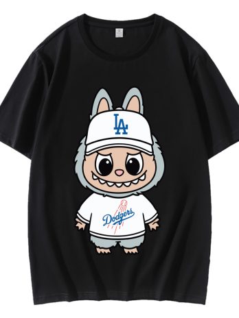 Funny Labubu Los Angeles Dodgers LA Baseball T-Shirt
