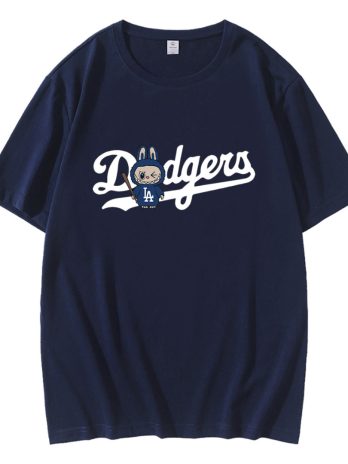 Funny Labubu Los Angeles Dodgers Baseball T-Shirt