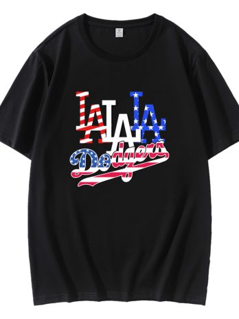 Retro 4th Of July Los Angeles Dodgers T-Shirt