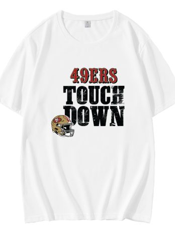49ers Touch Down Helmet T-Shirt