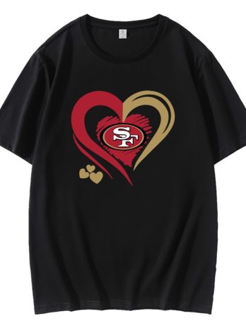 San Francisco 49ers Heart NFL Team T-Shirt
