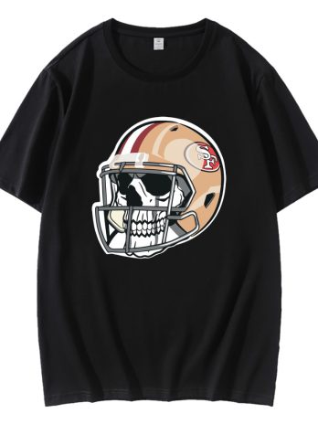 Skull Wear San Francisco 49ers Football Helmet T-Shirt