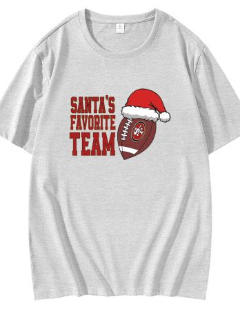 Santas Favorite Team San Francisco 49ers T-Shirt