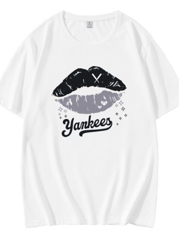 Funny Lips Yankees Baseball Team T-Shirt
