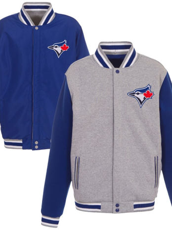 Toronto Blue Jays JH Design Reversible Fleece Full-Snap Jacket