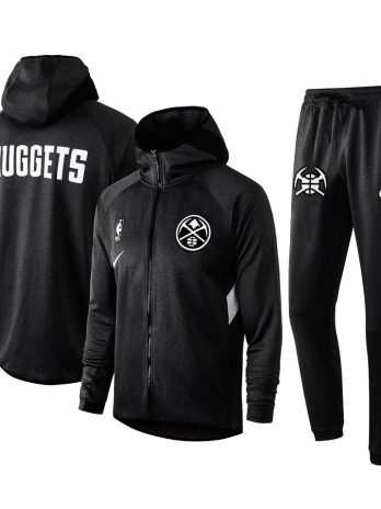 Denver Nuggets Nike 2019/20 Showtime Full-Zip Therma Flex Performance Hoodie