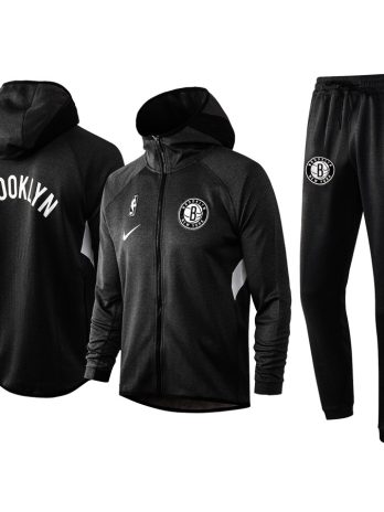 Brooklyn Nets Nike 2019/20 Showtime Full-Zip Therma Flex Performance Hoodie