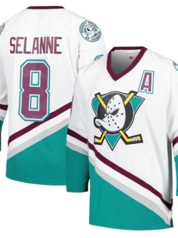 Anaheim Ducks Teemu Selanne 1996/97 Power Play Jersey White