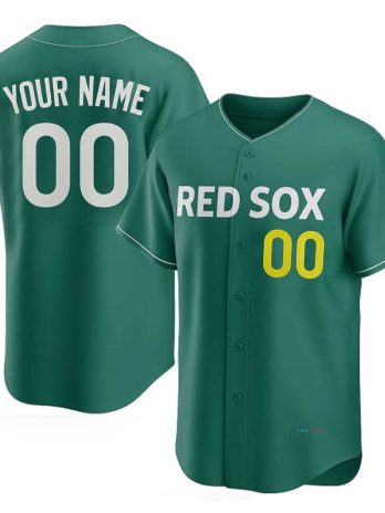 Boston Red Sox Nike 2025 City Connect Limited Custom Jersey – Green