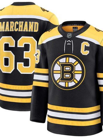 Brad Marchand Boston Bruins Black Home Premium Jersey