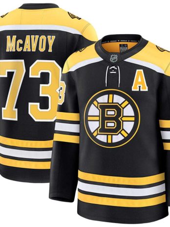 Charlie McAvoy Boston Bruins Black Home Premium Jersey