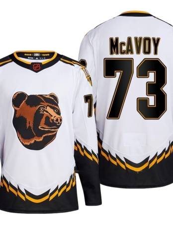 Charlie McAvoy Boston Bruins White Reverse Retro Premium Jersey
