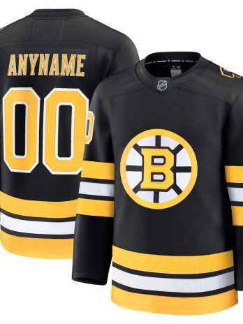 Boston Bruins Home Premium Custom Jersey – Black