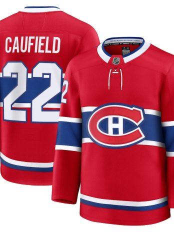 Cole Caufield Montreal Canadiens Home Premium Jersey – Red