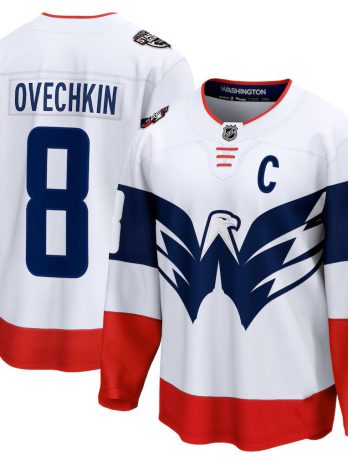 Alexander Ovechkin Washington Capitals White 2023 NHL Stadium Series Breakaway Premium Jersey