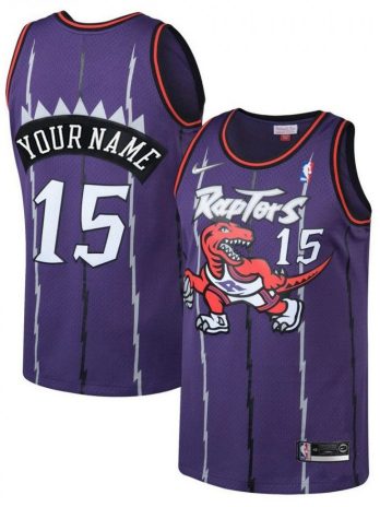 Toronto Raptors Nike Youth Swingman Custom Jersey Purple – Classic Edition