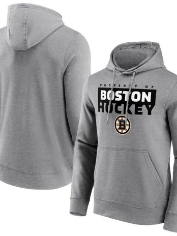 Boston Bruins Fanatics Branded Gain Ground Hoodie – Sports Grey
