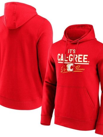 Calgary Flames Fanatics Branded Hometown Graphic Hoodie – Red