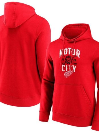 Detroit Red Wings Fanatics Branded Hometown Graphic Hoodie – Red