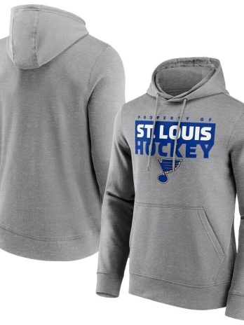 St. Louis Blues Fanatics Branded Gain Ground Hoodie – Sports Grey