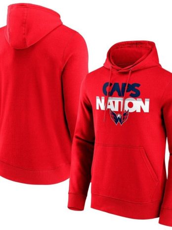 Washington Capitals Fanatics Branded Hometown Graphic Hoodie – Red