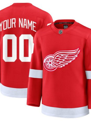 Detroit Red Wings Home Premium Custom Jersey – Red