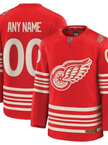 Detroit Red Wings Centennial Custom Premium Jersey – Red