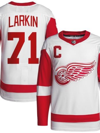 Dylan Larkin Detroit Red Wings Away Premium Jersey – White