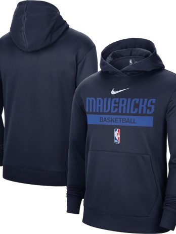Dallas Mavericks 2022/23 Nike Spotlight On-Court Practice Performance Pullover Hoodie