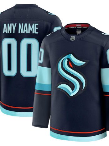 Seattle Kraken Home Premium Custom Jersey – Deep Sea Blue