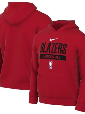 Portland Trail Blazers 2022/23 Nike Spotlight On-Court Practice Performance Pullover Hoodie