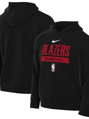 Portland Trail Blazers 2022/23 Nike Spotlight On-Court Practice Performance Pullover Hoodie