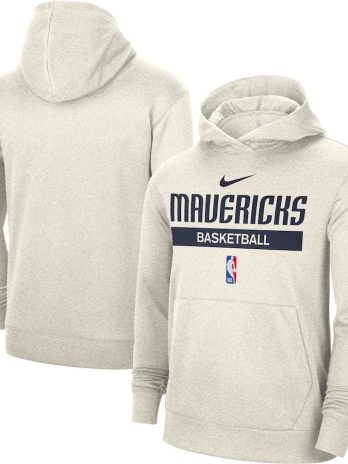 Dallas Mavericks 2022/23 Nike Spotlight On-Court Practice Performance Pullover Hoodie