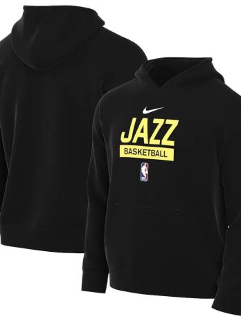 Utah Jazz 2022/23 Nike Spotlight On-Court Practice Performance Pullover Hoodie